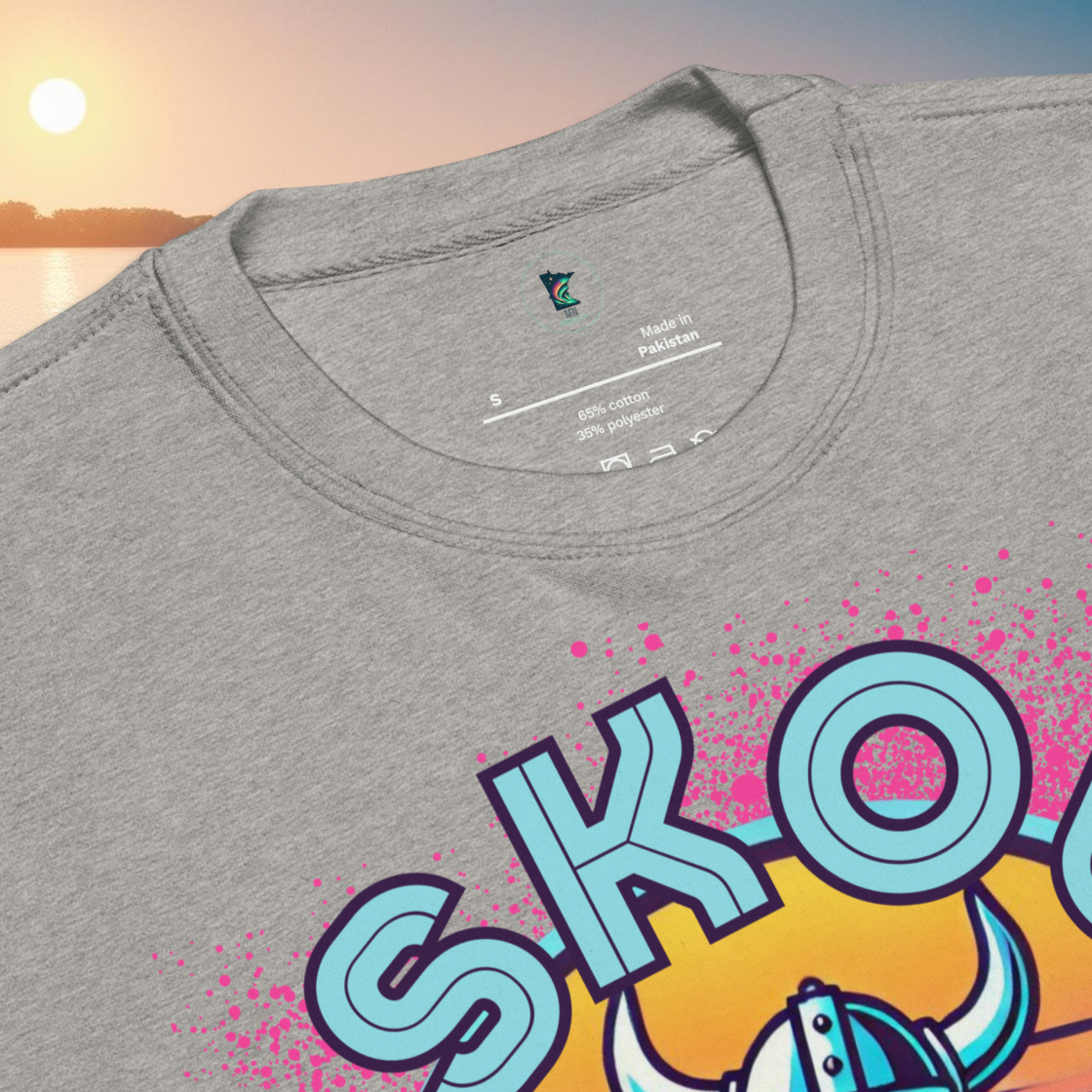 Skol Season Retro 80s Crewneck Grey- Vintage Vibes Collection