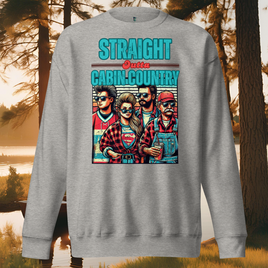 Straight Outta Cabin Country Sweater