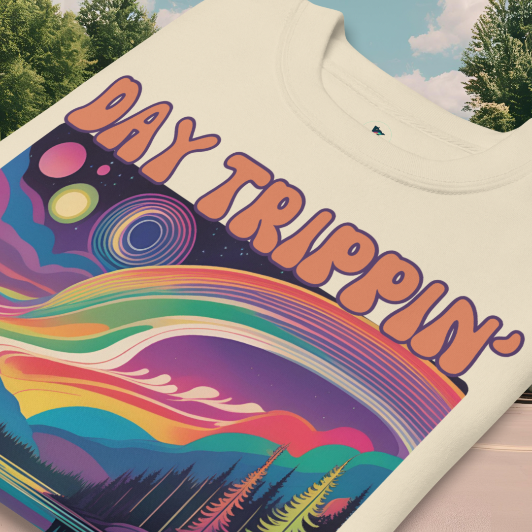 Day Trippin’ Stay Trippin’ Psychedelic Sweatshirt