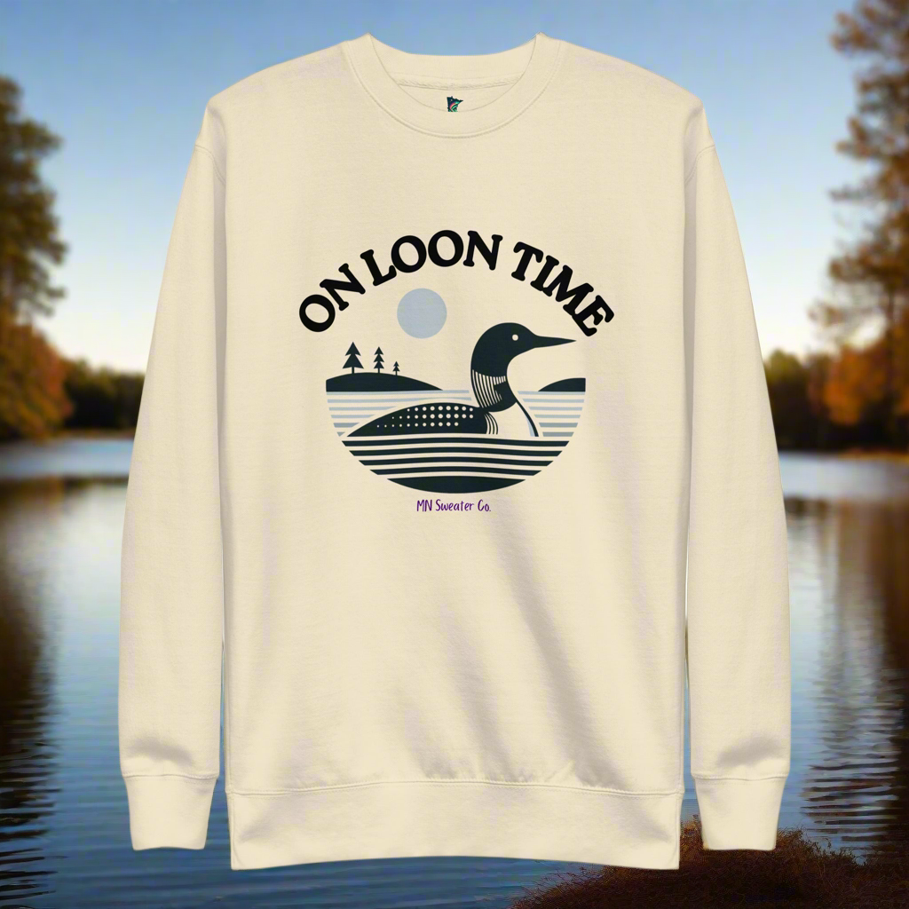 On Loon Time Sweater – Celebrate Minnesota’s Iconic Loon in Style