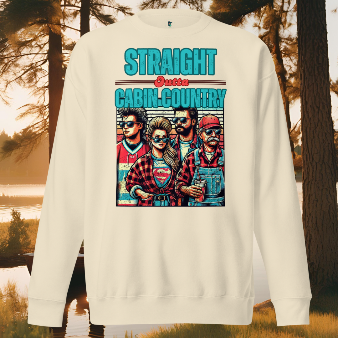 Straight Outta Cabin Country Sweater