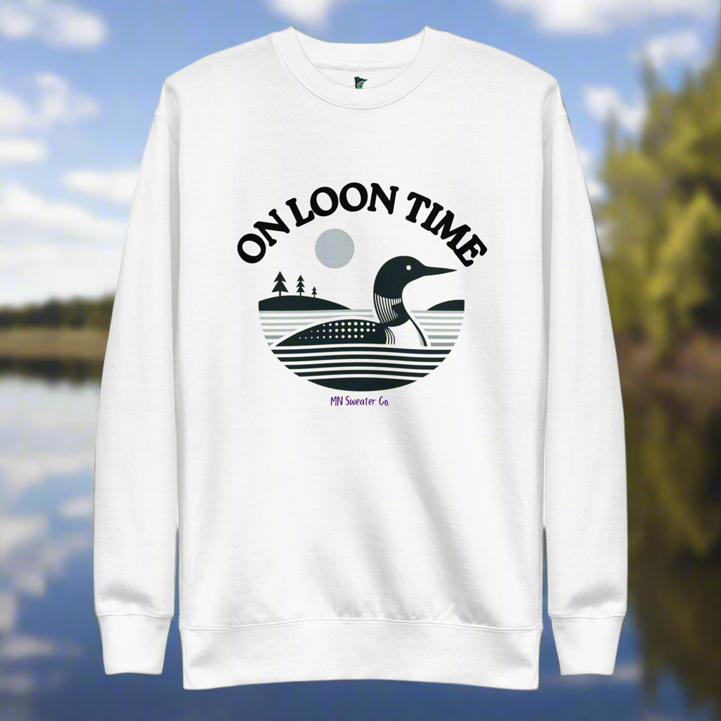 On Loon Time Sweater – Celebrate Minnesota’s Iconic Loon in Style