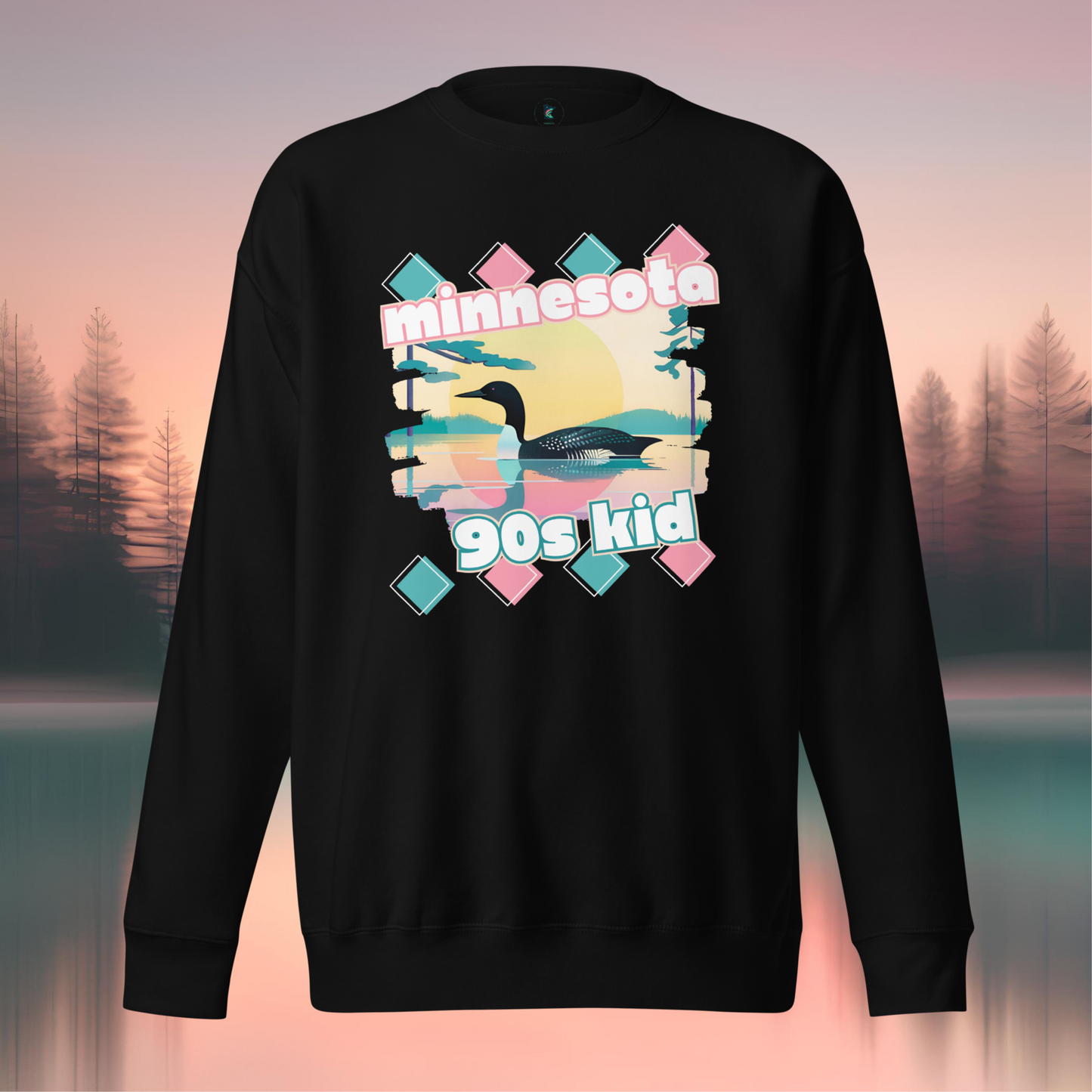 Minnesota 90s Kid Crewneck Sweatshirt – Vintage Vibes Collection